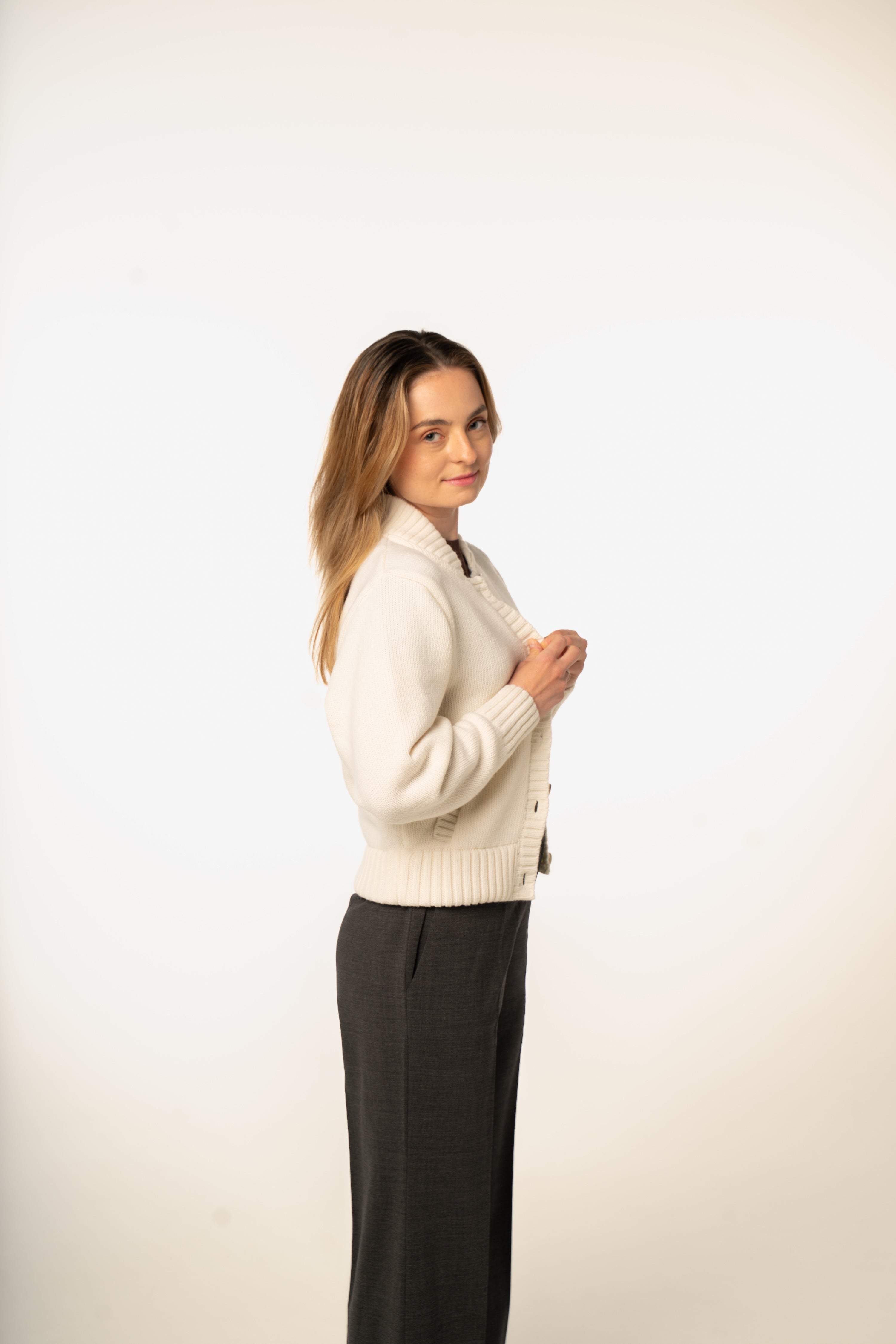 Wełniana bomberka z kaszmirem Nube