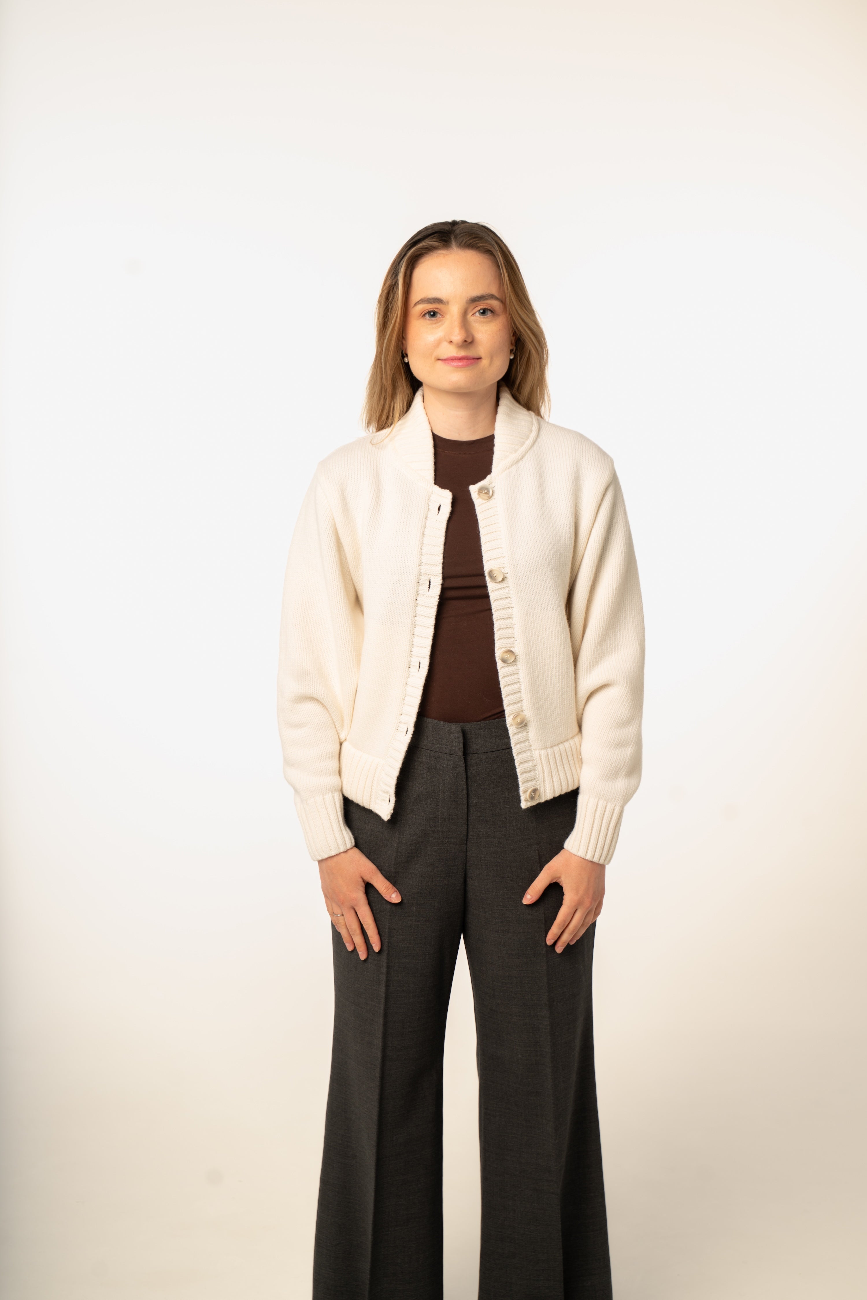 Wełniana bomberka z kaszmirem Nube