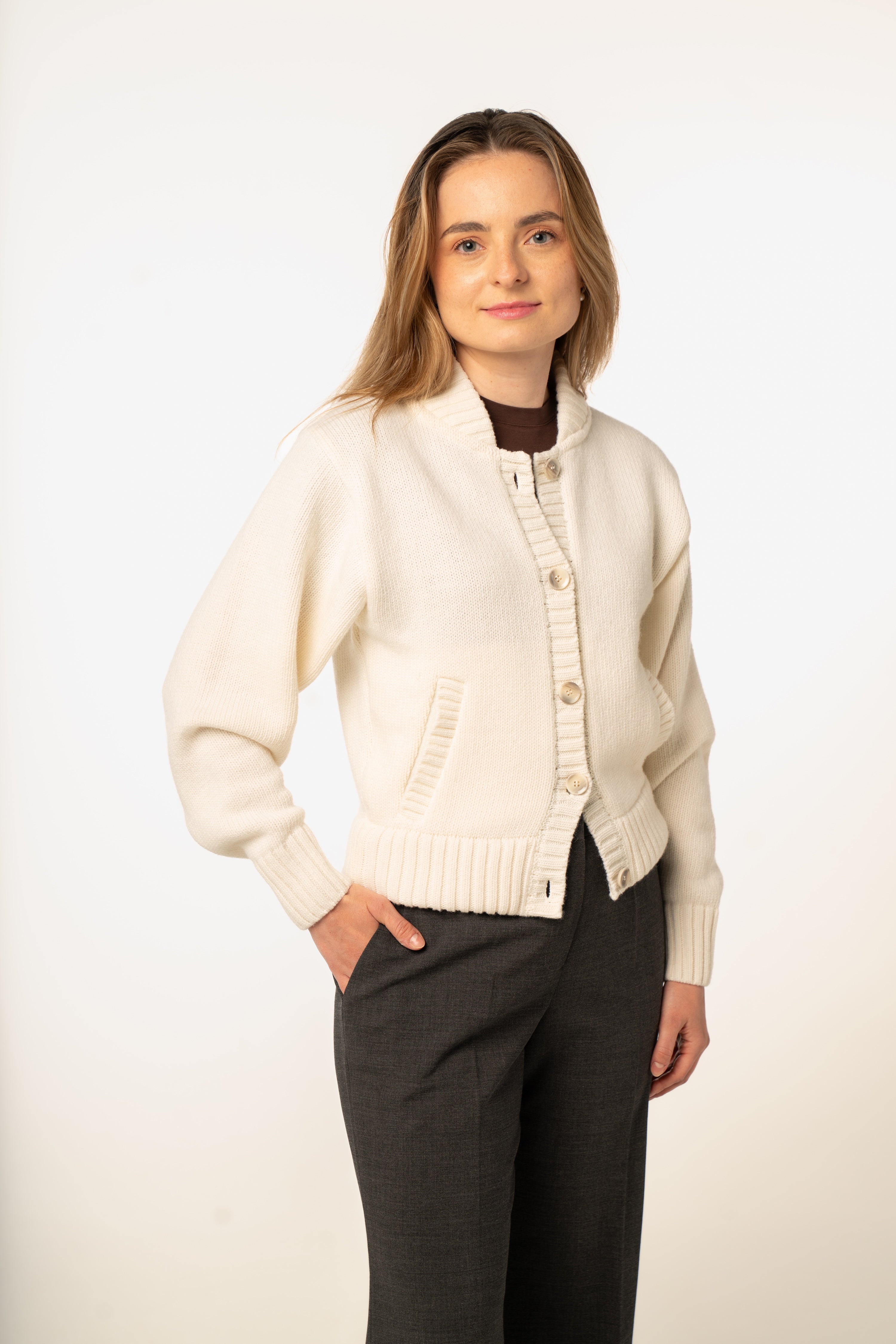 Wełniana bomberka z kaszmirem Nube